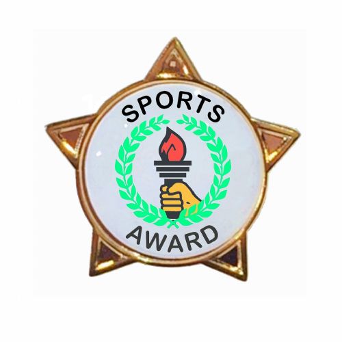 SPORTS AWARD star badge